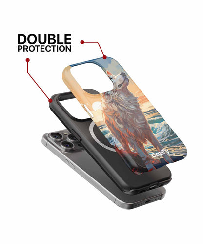 Majestic Wolf Enjoying Sunset Serenity iPhone case Case Cazify - Delivery Canada