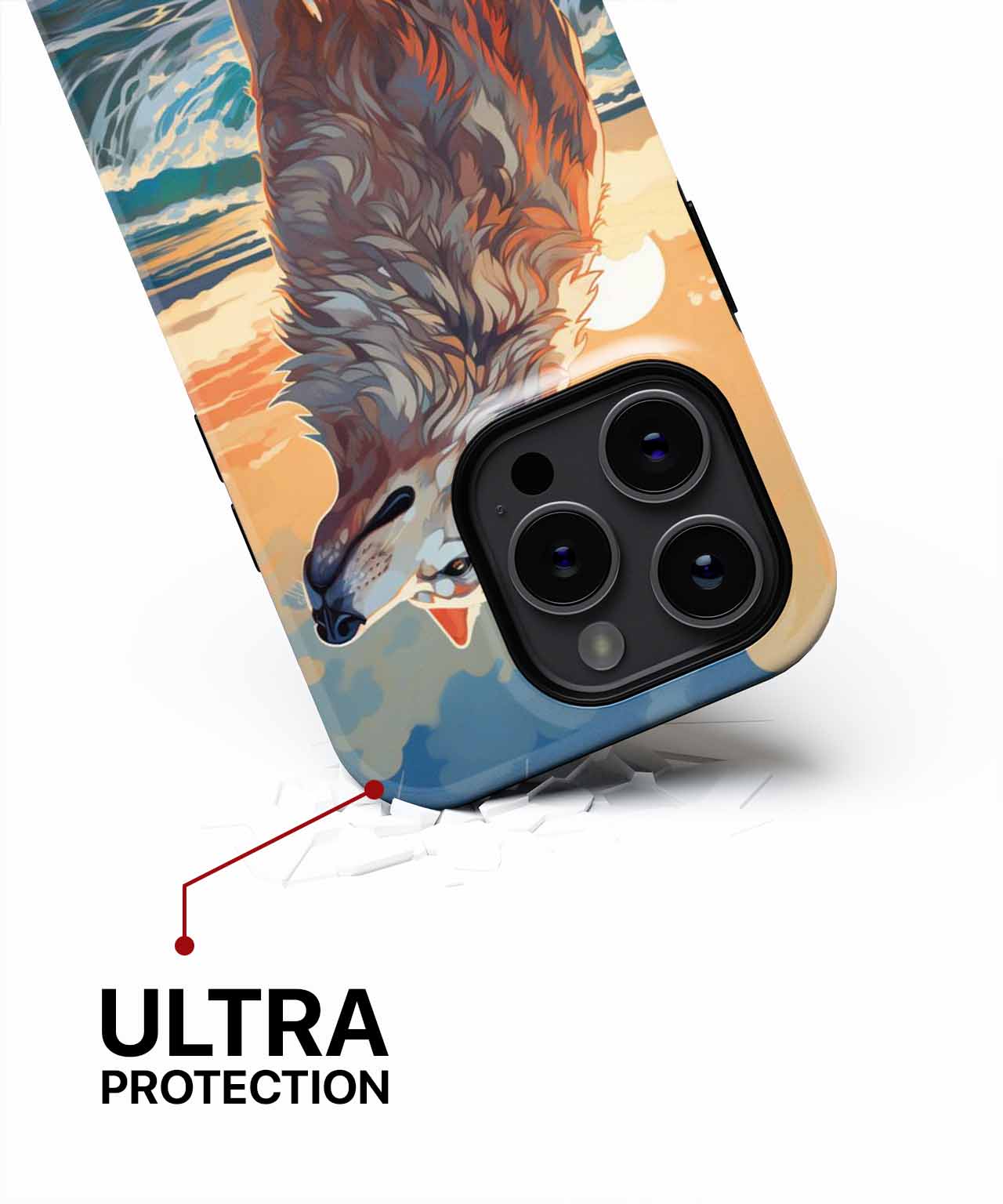 Majestic Wolf Enjoying Sunset Serenity iPhone case Case Cazify - Delivery Canada