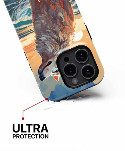 Majestic Wolf Enjoying Sunset Serenity iPhone case Case Cazify - Delivery Canada