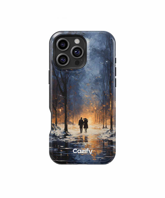 Melancholic Moonlit Stroll with Lovebirds iPhone case Case Cazify - Delivery Canada