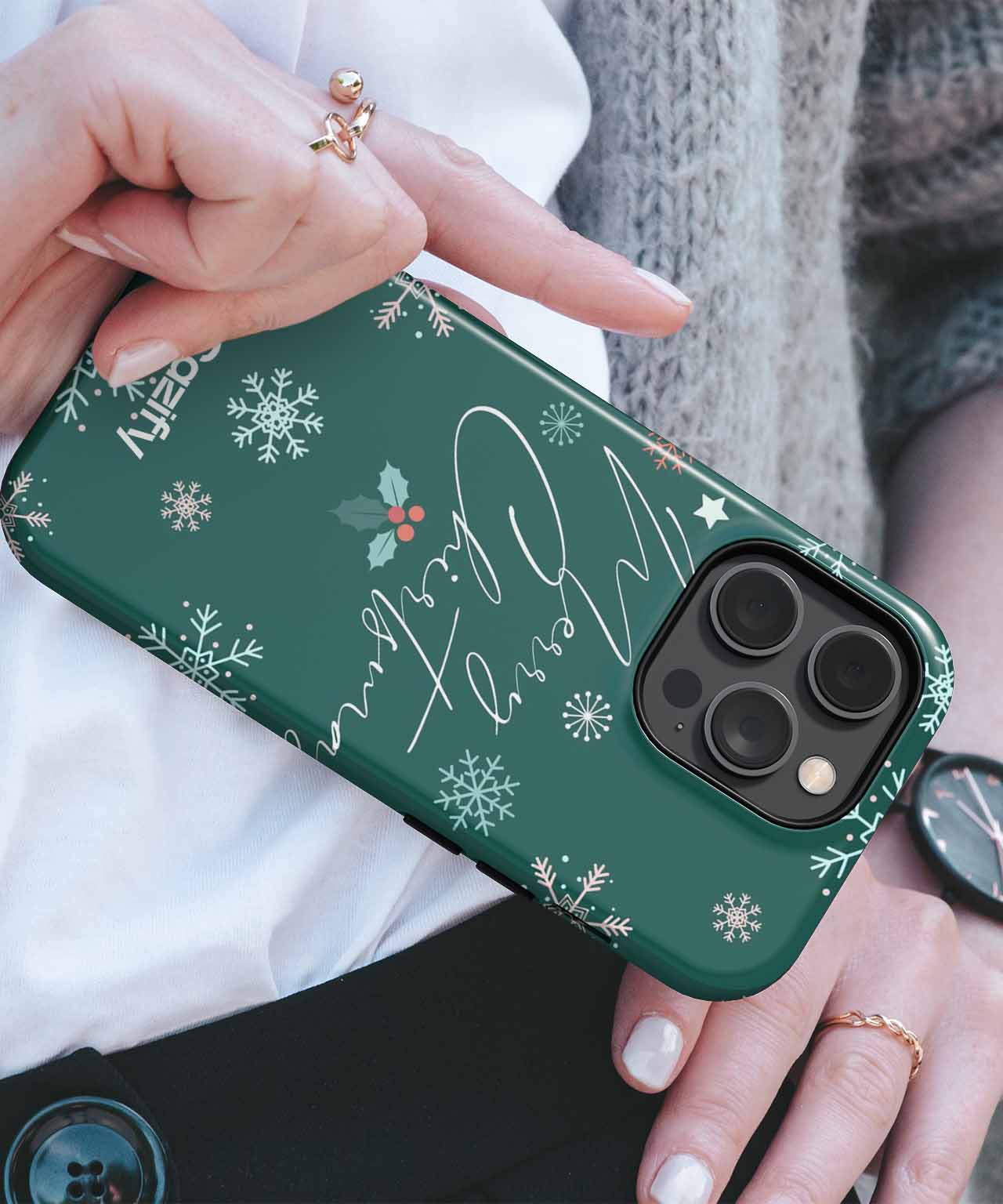 Merry Snowflake Wonderland Celebrations iPhone case Case Cazify - Delivery Canada