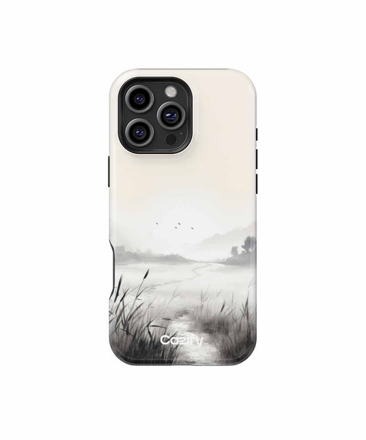 Misty Morning Adventure in Nature iPhone case Case Cazify - Delivery Canada