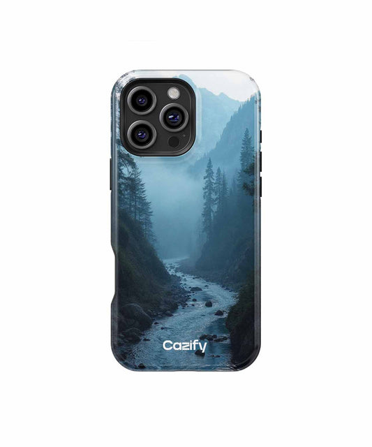 Misty Mountain River Adventure iPhone case Case Cazify - Delivery Canada