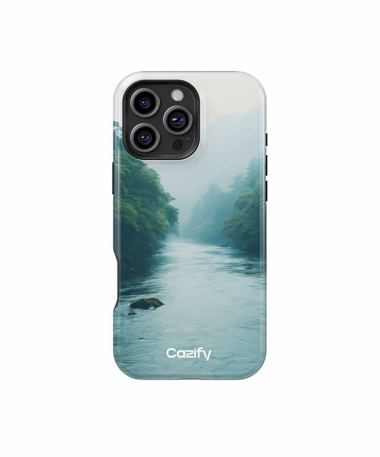 Misty River Adventure on a Calm Day iPhone case Case Cazify - Delivery Canada