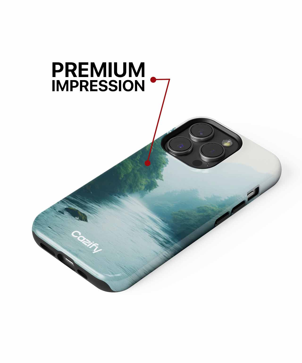 Misty River Adventure on a Calm Day iPhone case Case Cazify - Delivery Canada
