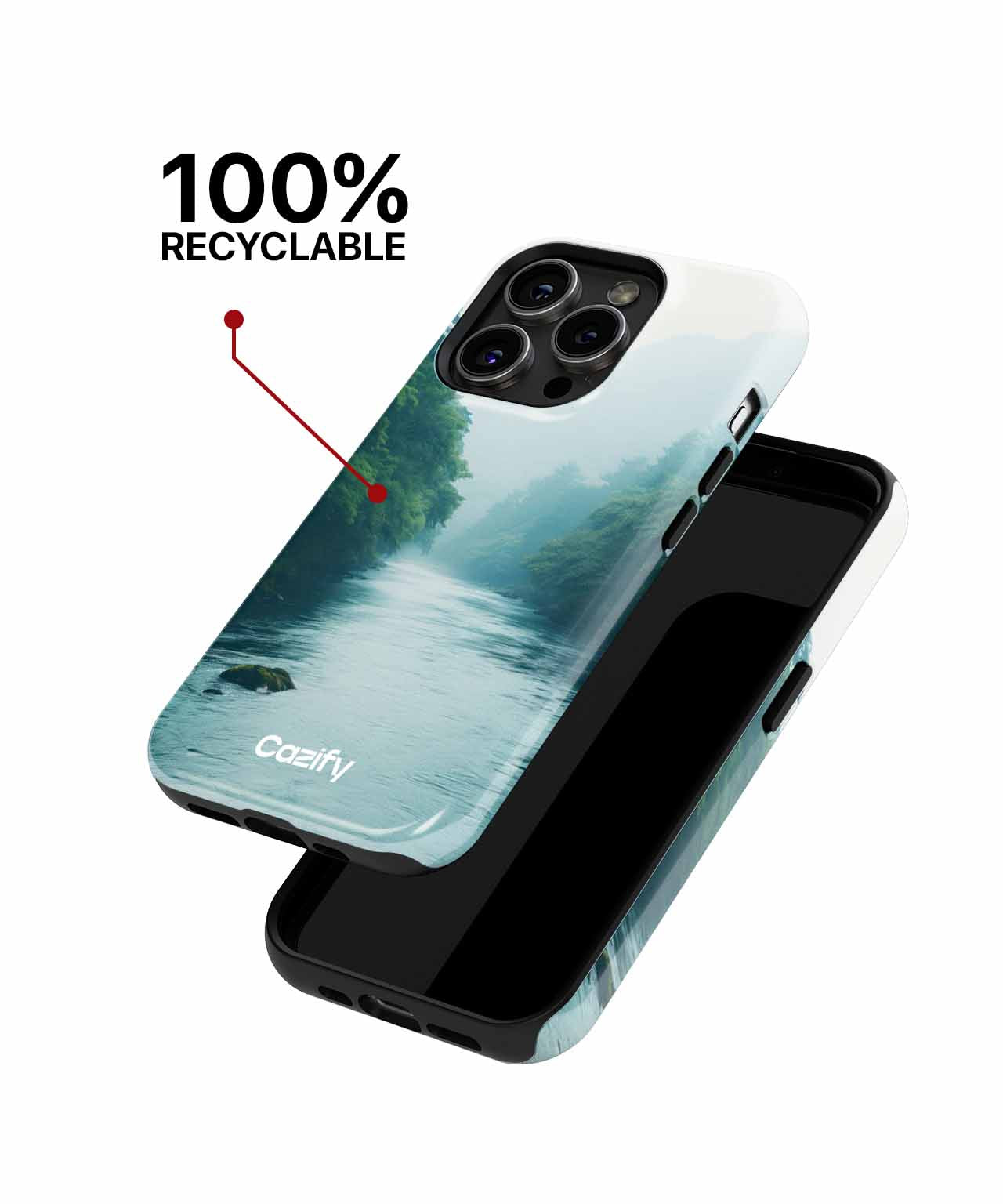 Misty River Adventure on a Calm Day iPhone case Case Cazify - Delivery Canada