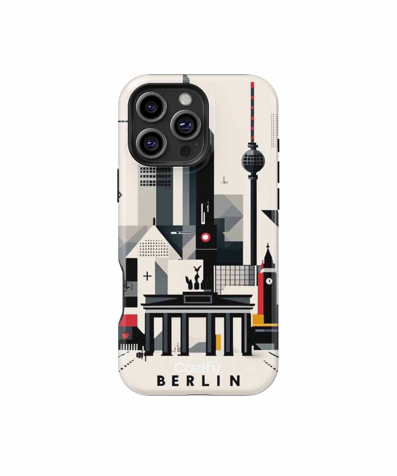 Modern Berlin Cityscape Whirlwind iPhone case Case Cazify - Delivery Canada