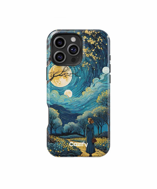 Moonlit Journey Through Enchanted Blossoms iPhone case Case Cazify - Delivery Canada
