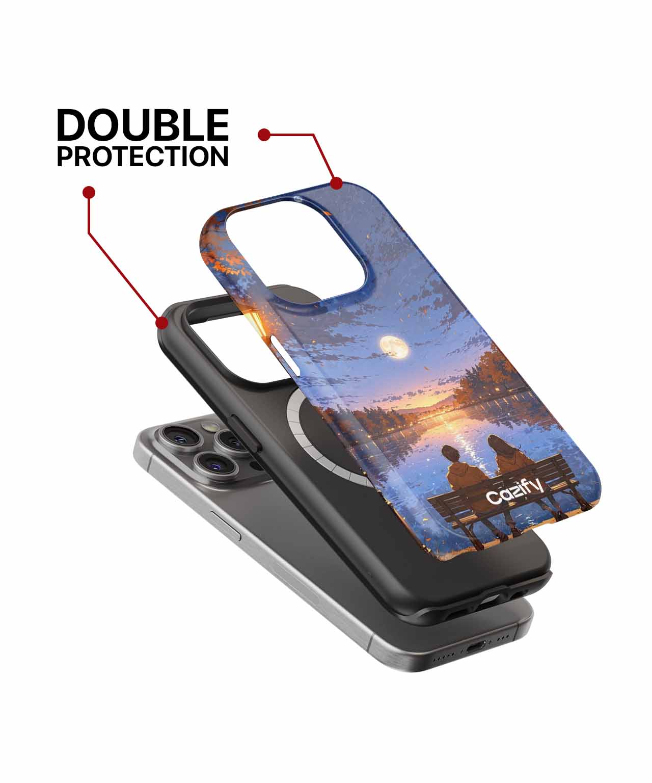 Moonlit Love by the Lake iPhone case Case Cazify - Delivery Canada