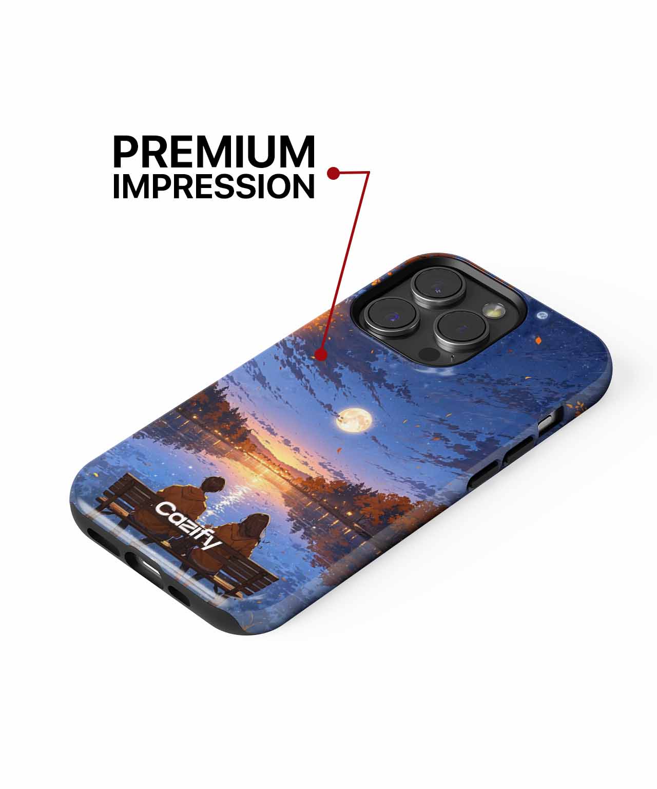 Moonlit Love by the Lake iPhone case Case Cazify - Delivery Canada
