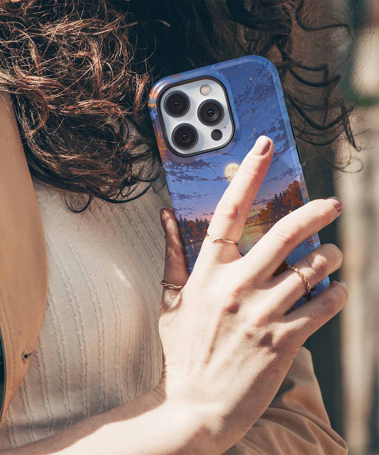 Moonlit Love by the Lake iPhone case Case Cazify - Delivery Canada