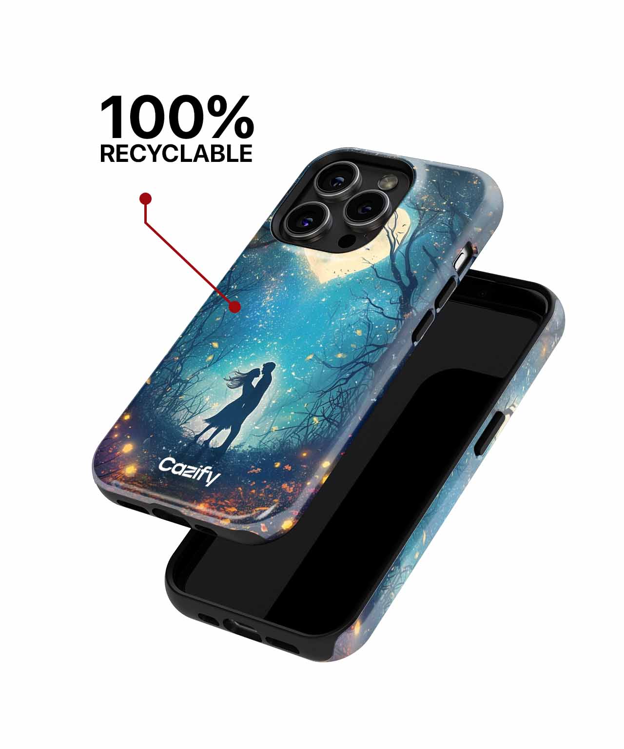 Moonlit Love in a Whimsical Forest iPhone case Case Cazify - Delivery Canada