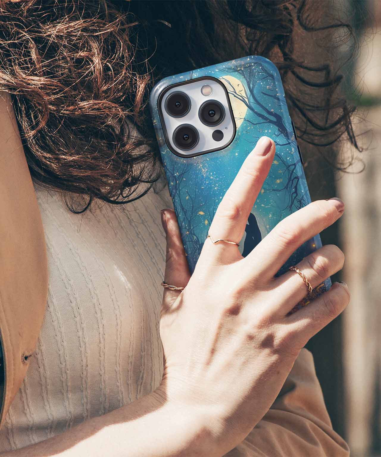 Moonlit Love in a Whimsical Forest iPhone case Case Cazify - Delivery Canada