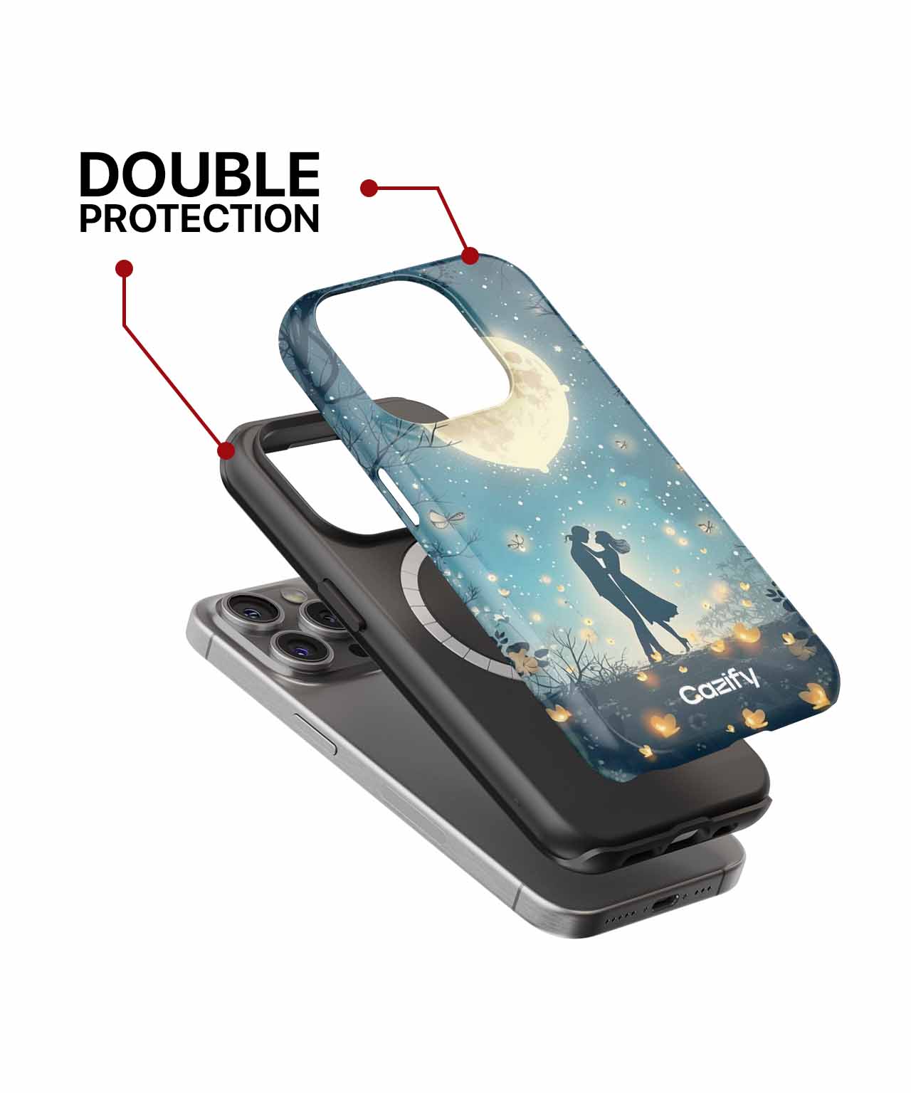 Moonlit Love in Enchanted Forest iPhone case Case Cazify - Delivery Canada