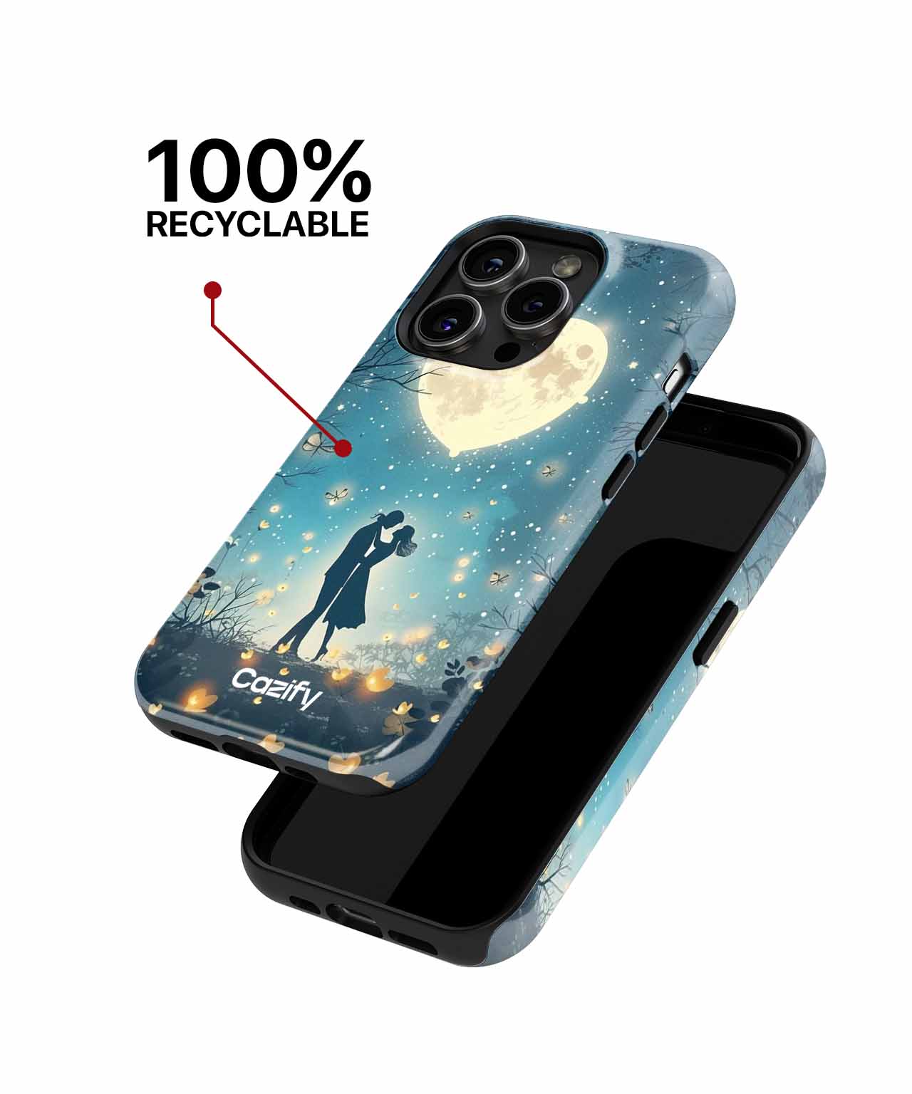 Moonlit Love in Enchanted Forest iPhone case Case Cazify - Delivery Canada