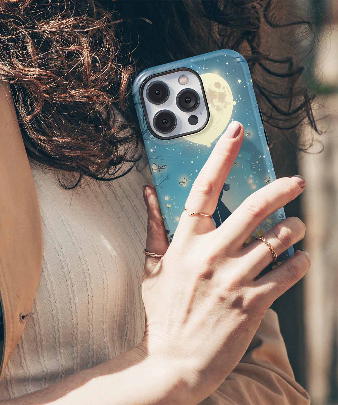 Moonlit Love in Enchanted Forest iPhone case Case Cazify - Delivery Canada