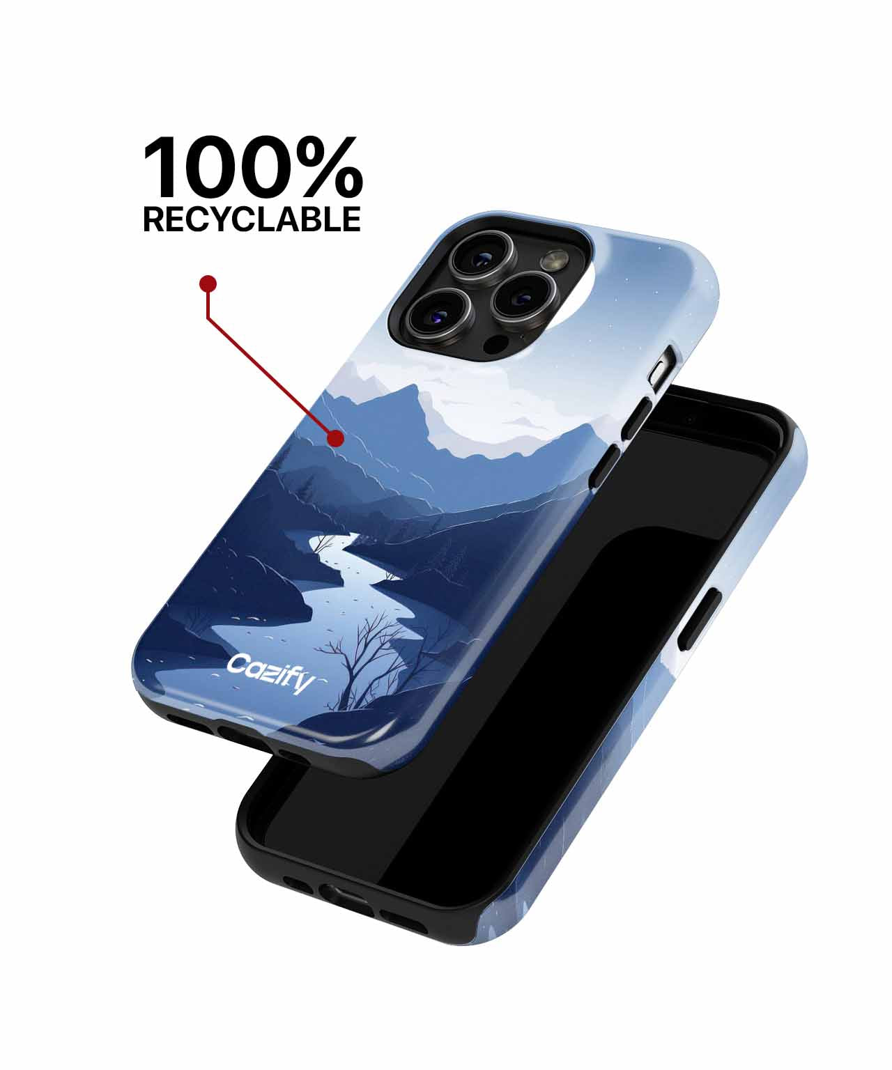 Moonlit Mountain Serenity iPhone case Case Cazify - Delivery Canada