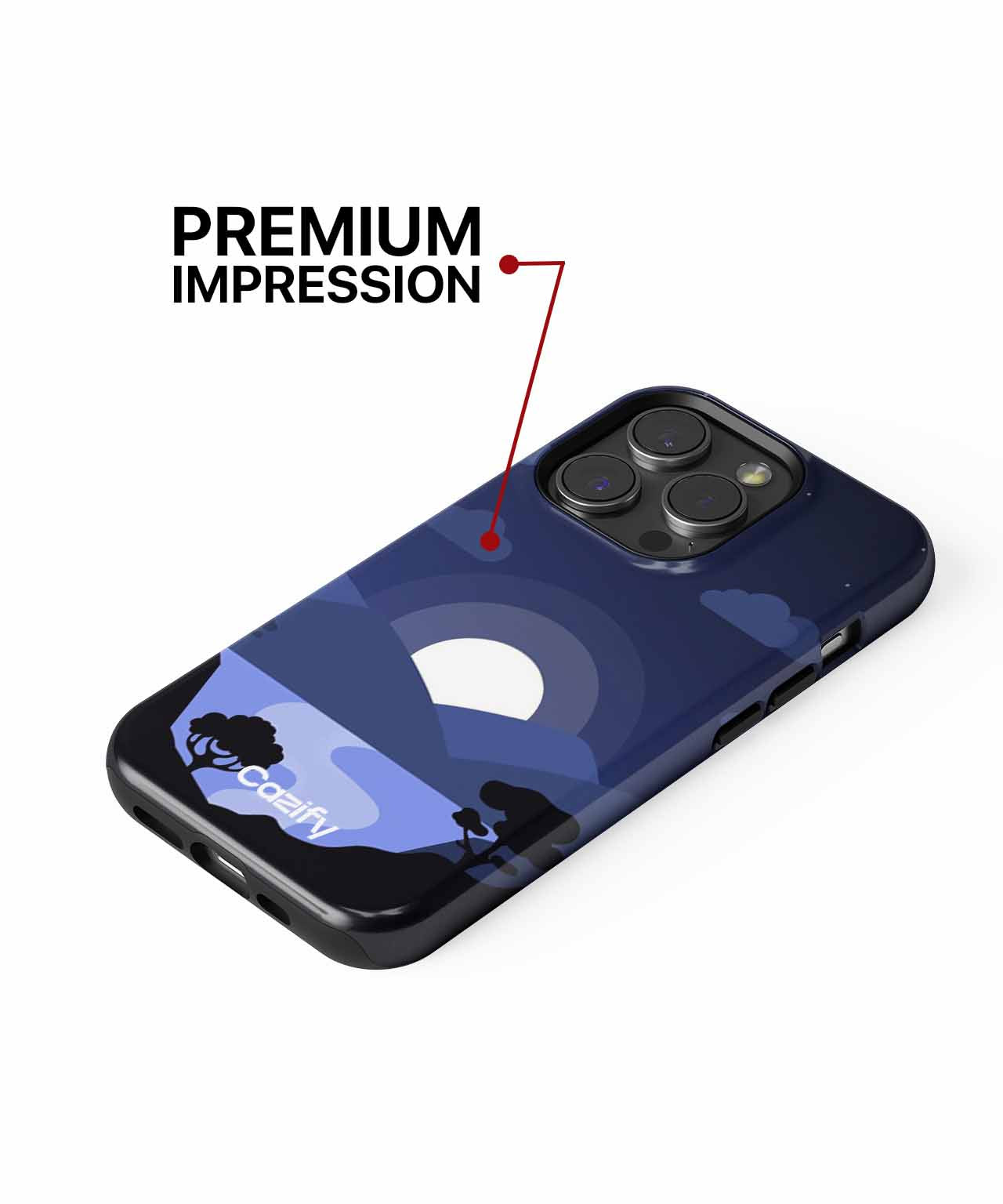 Moonlit Serenity Over Still Waters iPhone case Case Cazify - Delivery Canada