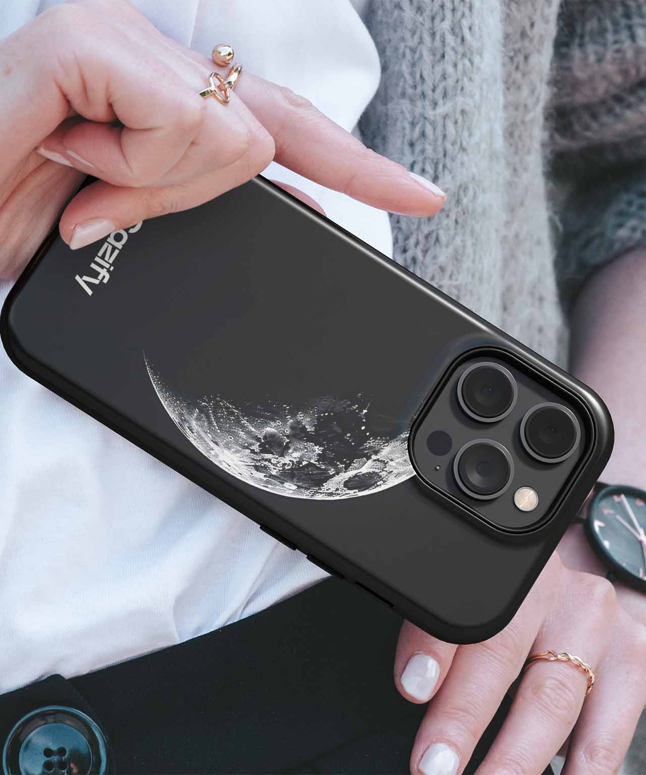Moonlit Wonder in the Dark Sky iPhone case Case Cazify - Delivery Canada