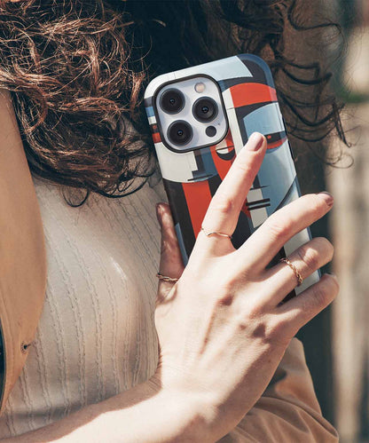 Mysterious Abstract Faces in Harmony iPhone case Case Cazify - Delivery Canada