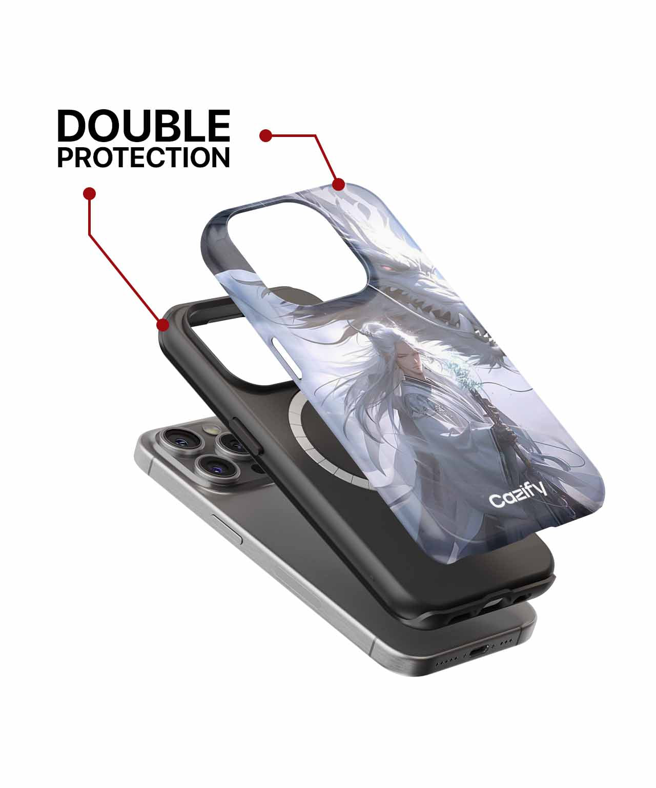 Mysterious Dragon Whisperer in Mist iPhone case Case Cazify - Delivery Canada