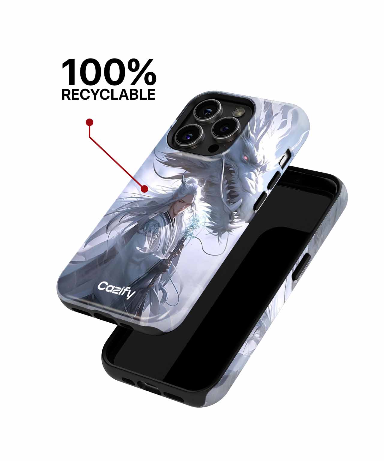 Mysterious Dragon Whisperer in Mist iPhone case Case Cazify - Delivery Canada