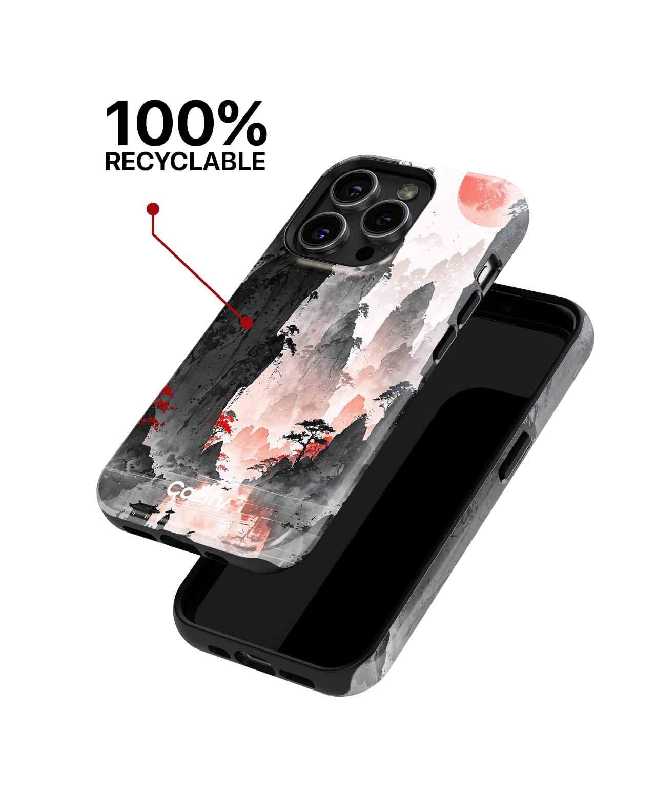 Mysterious Moonlit Journey Through Mountains iPhone case Case Cazify - Delivery Canada