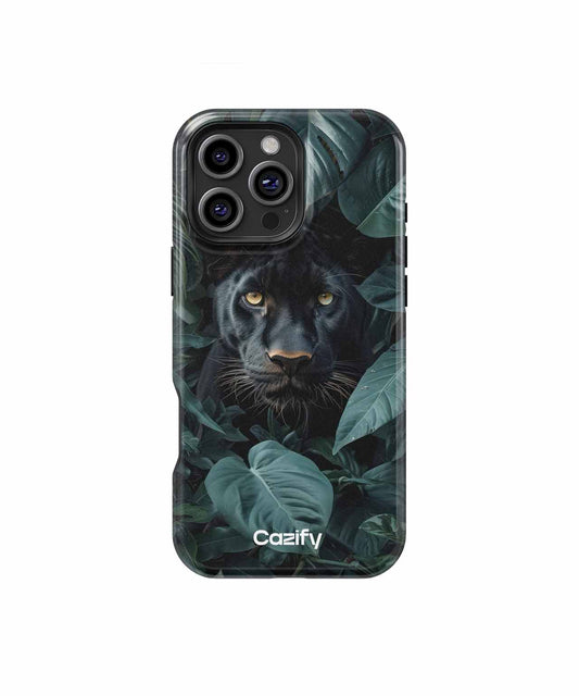 Mysterious Panther Hiding in Jungle Leaves iPhone case Case Cazify - Delivery Canada