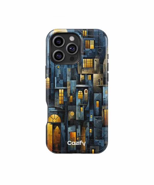 Mysterious Urban Nightscape Shining Lights iPhone case Case Cazify - Delivery Canada