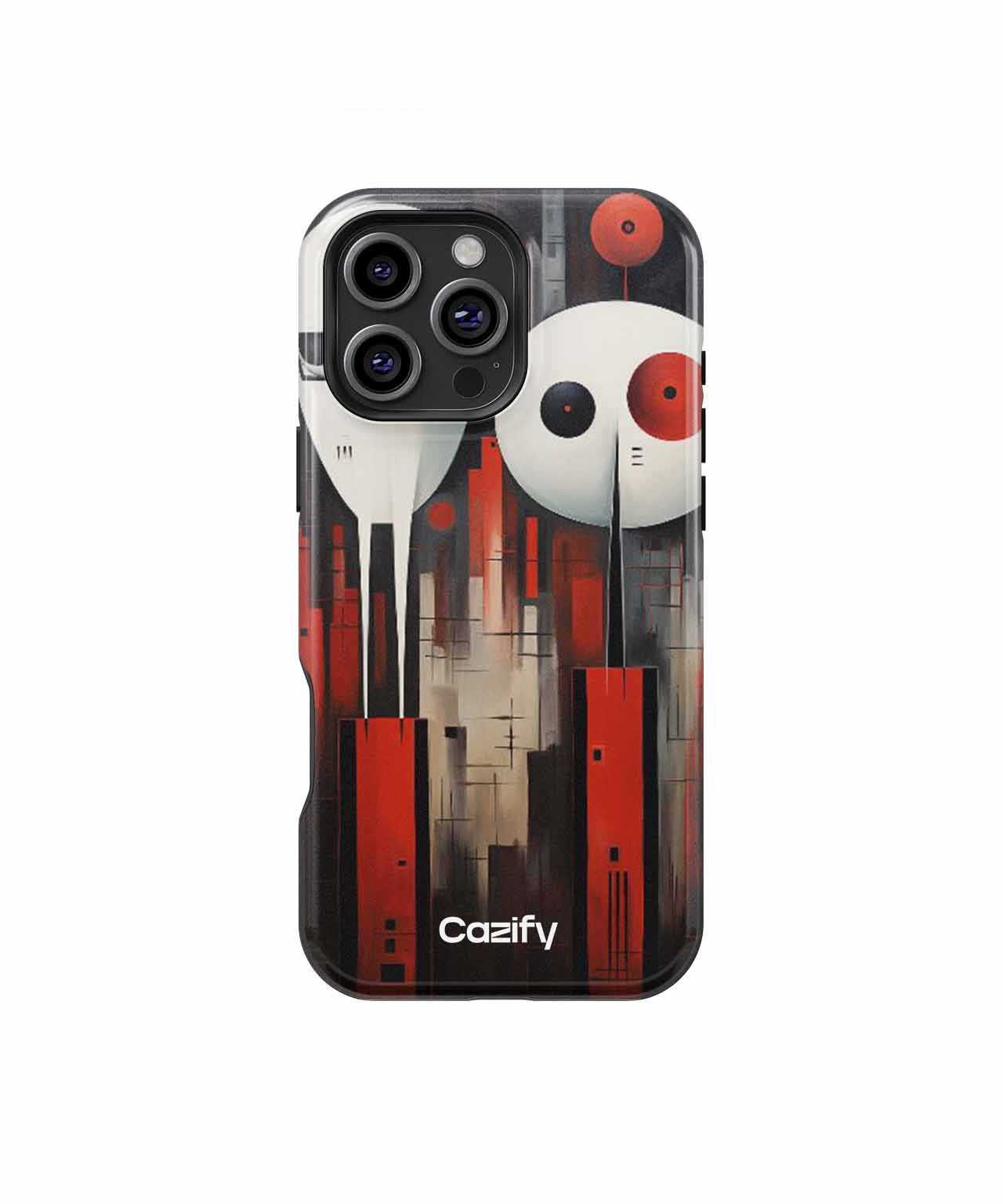 Mysterious Whimsical Figures in Red iPhone case Case Cazify - Delivery Canada
