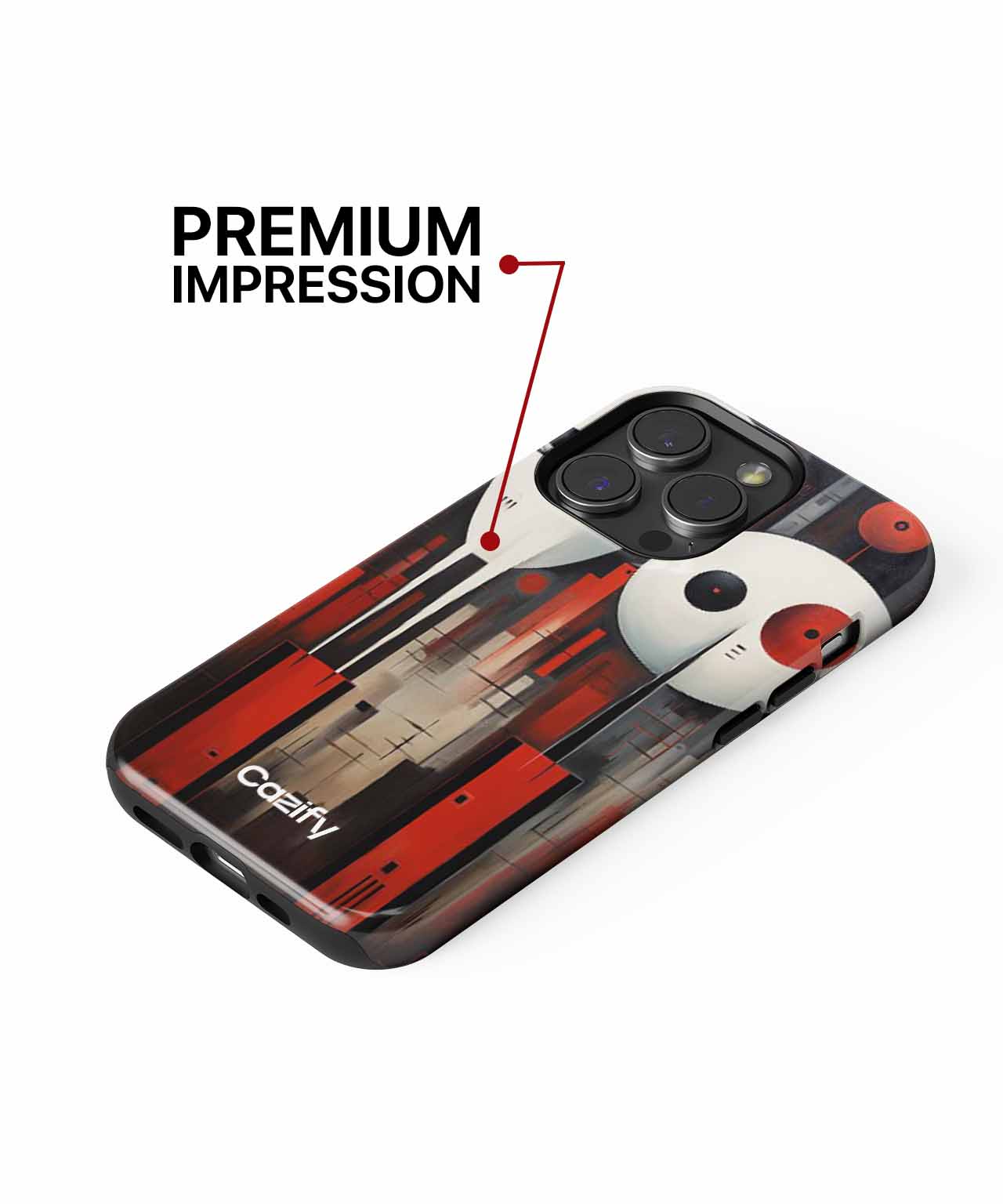 Mysterious Whimsical Figures in Red iPhone case Case Cazify - Delivery Canada