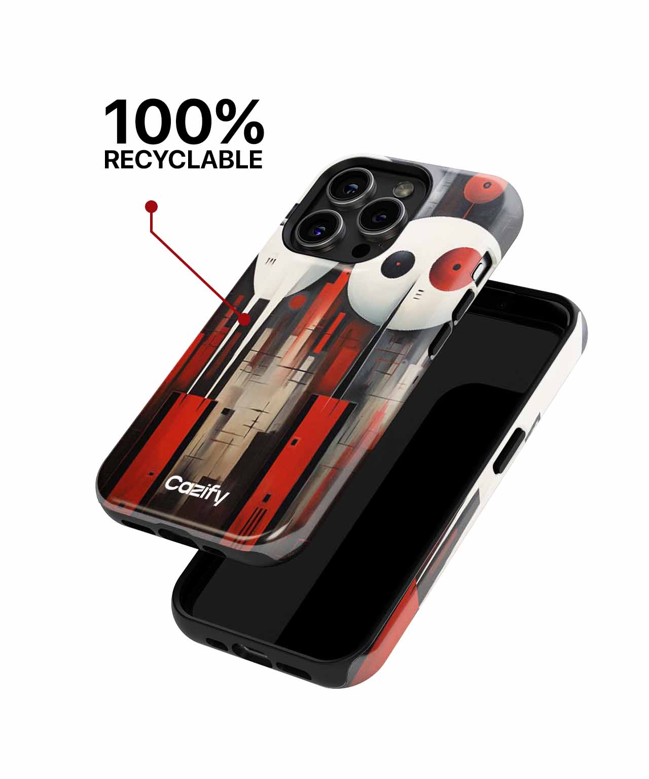 Mysterious Whimsical Figures in Red iPhone case Case Cazify - Delivery Canada