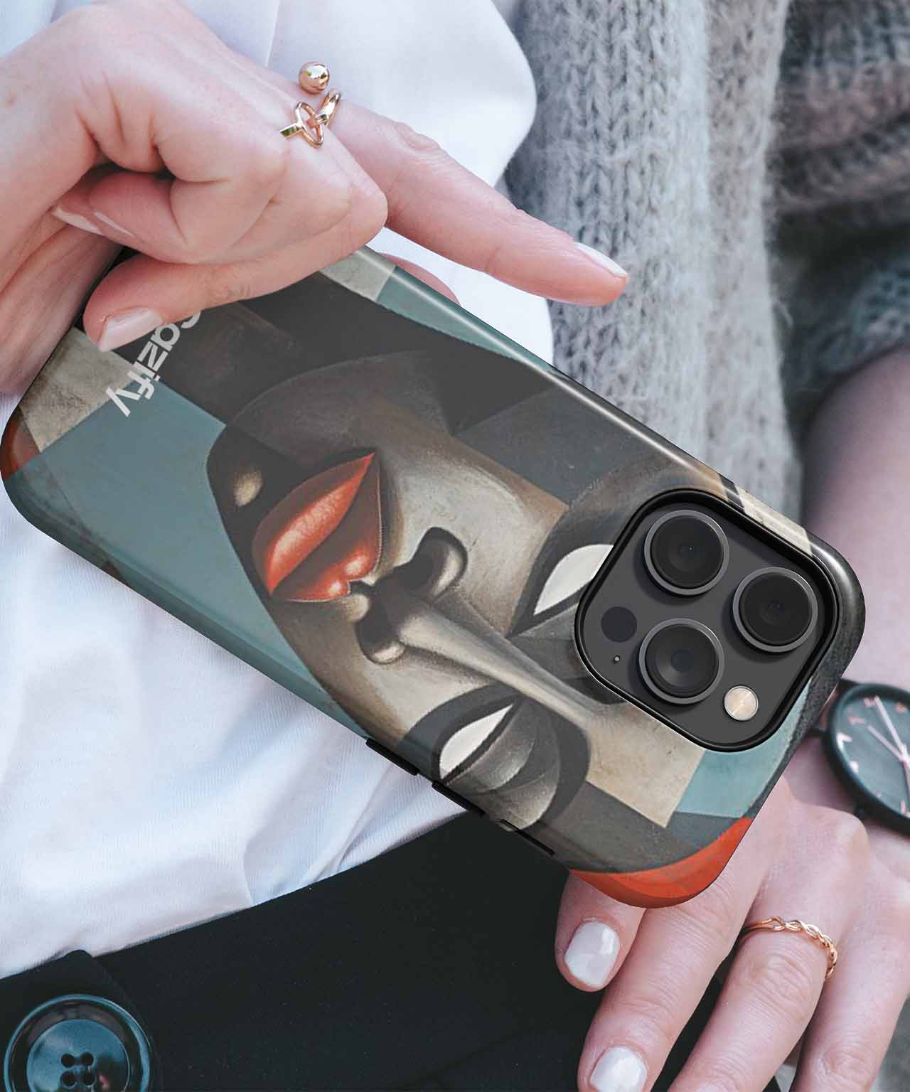 Mysteriously Bold Artistic Beauty iPhone case Case Cazify - Delivery Canada