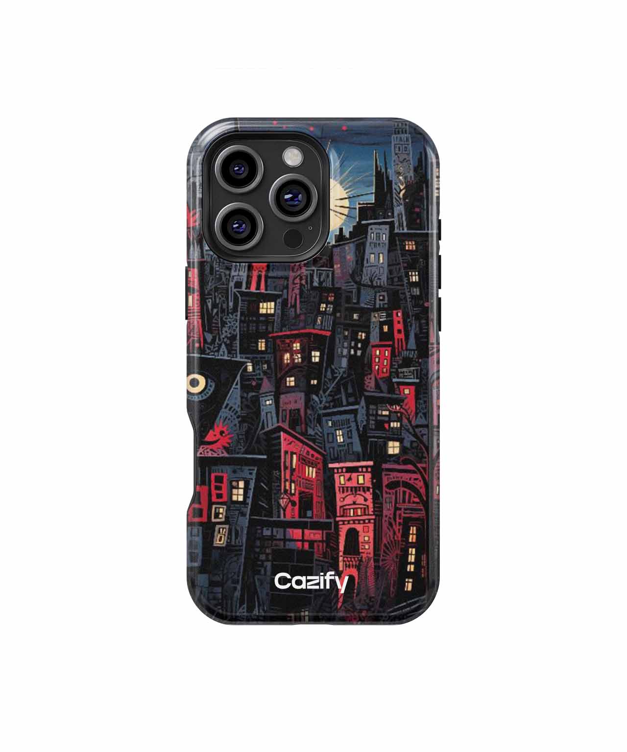 Mystical Cityscape Under Eerie Moonlight iPhone case Case Cazify - Delivery Canada