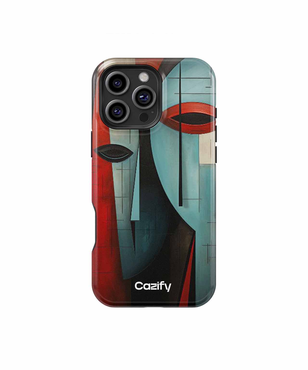 Mystical Faces in Bold Colors iPhone case Case Cazify - Delivery Canada