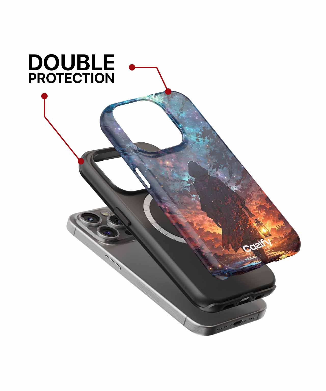 Mystical Lantern Adventure Under Stars iPhone case Case Cazify - Delivery Canada