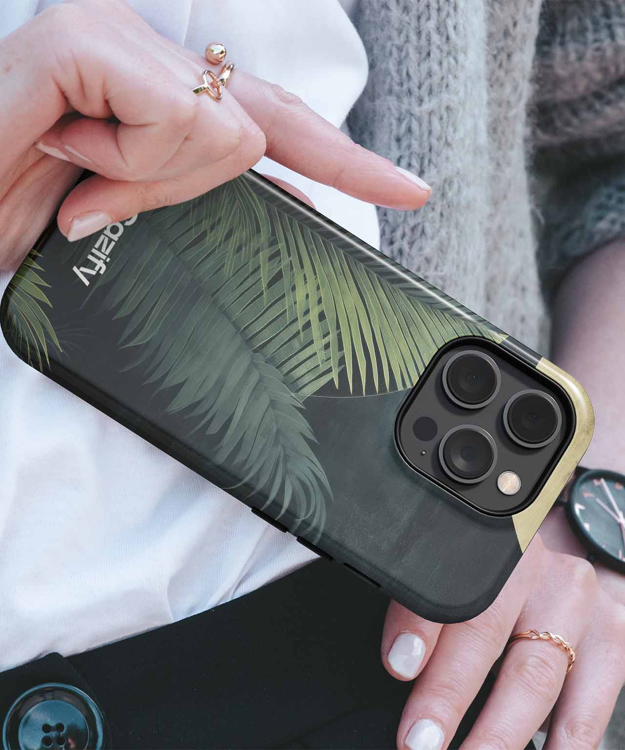 Mystical Moonlit Jungle Vibes iPhone case Case Cazify - Delivery Canada