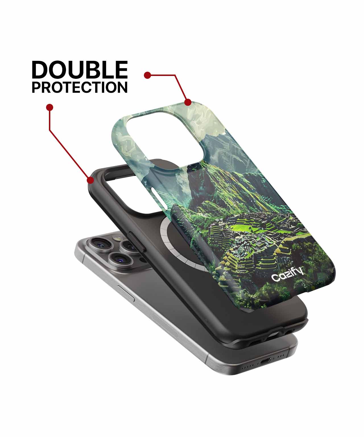 Mystical Mountain Wonder Over Ancient Ruins iPhone case Case Cazify - Delivery Canada