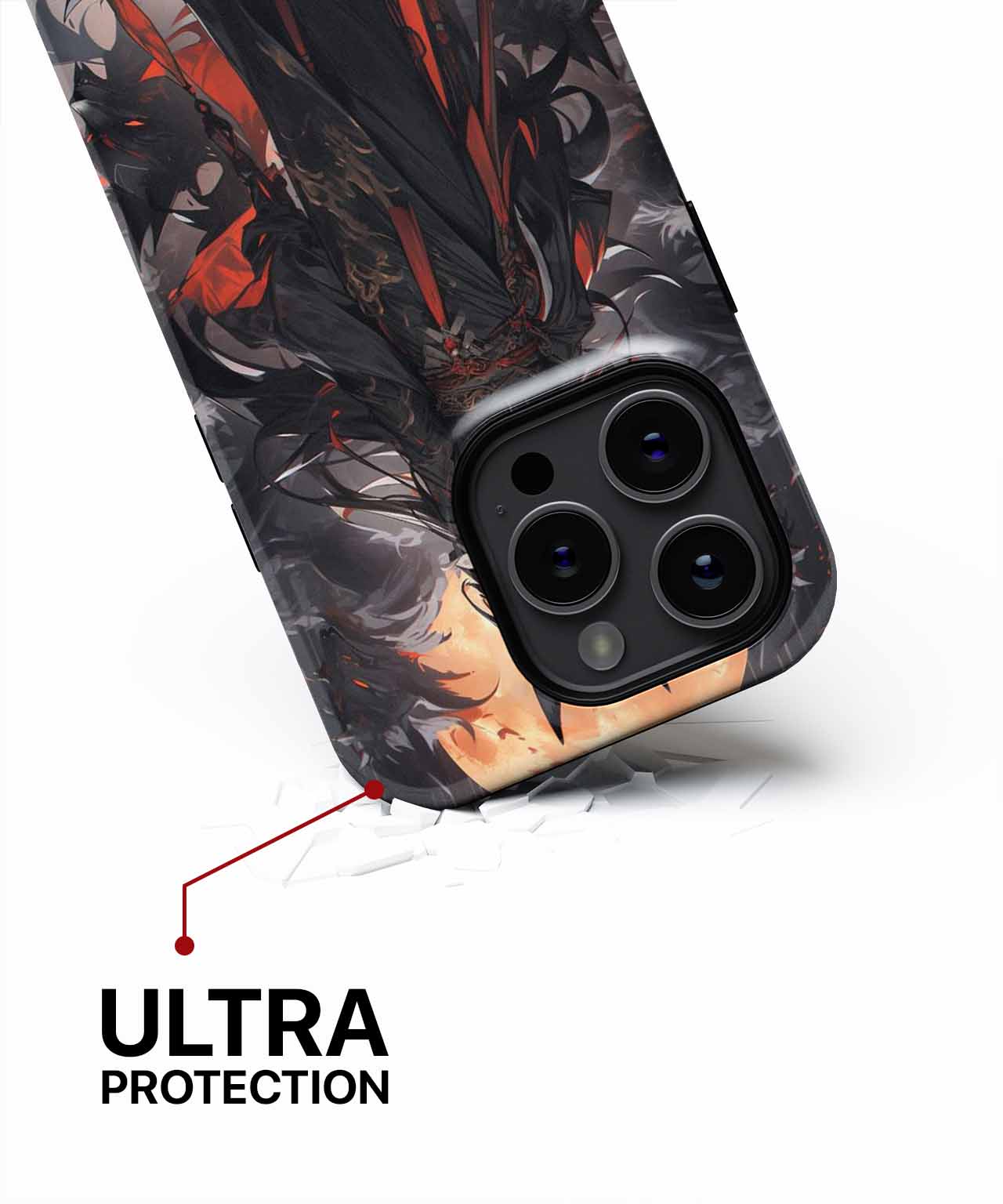 Mystical Nighttime Warrior with Wolf Spirits iPhone case Case Cazify - Delivery Canada