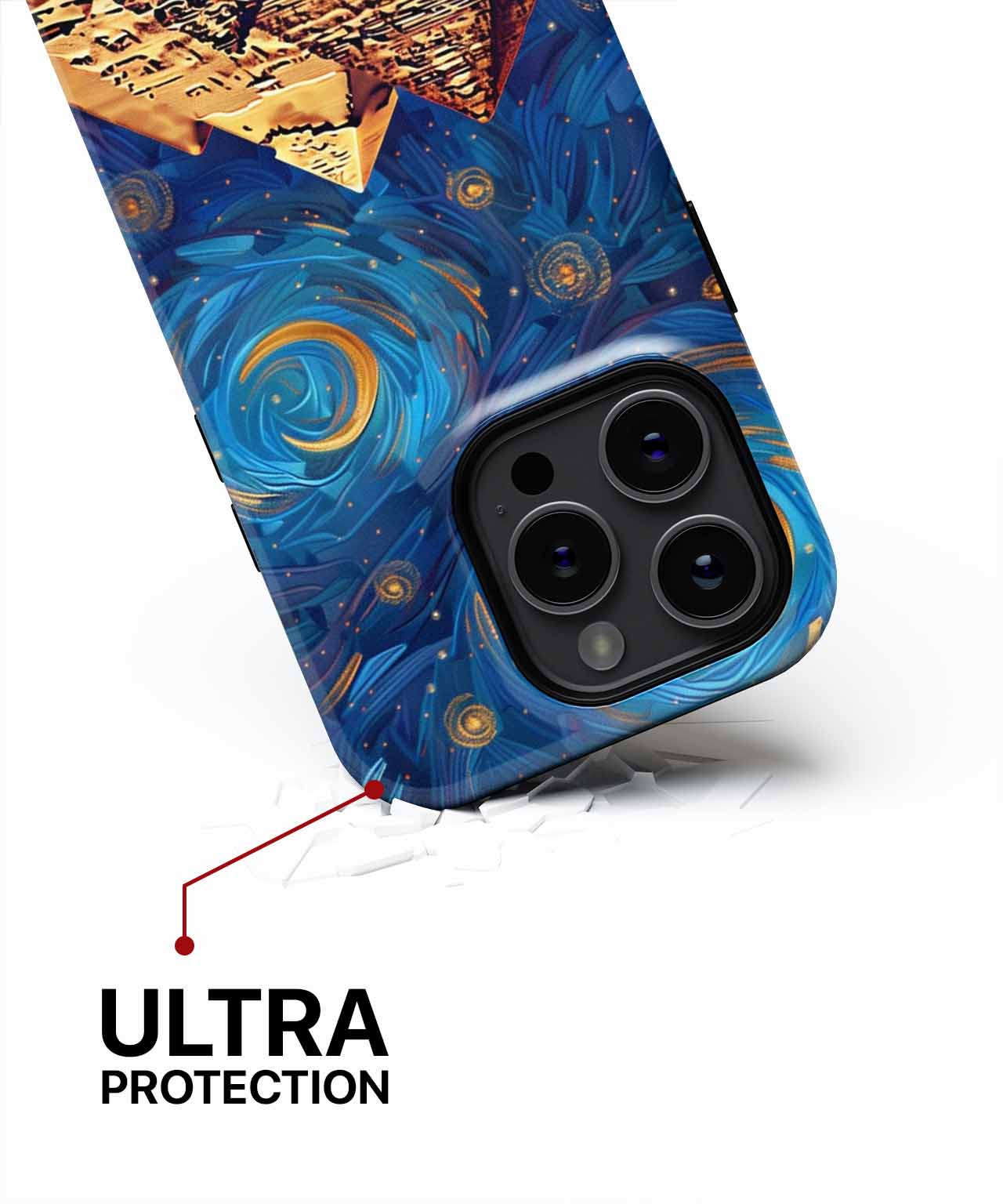 Mystical Pyramids Under Swirling Stars iPhone case Case Cazify - Delivery Canada
