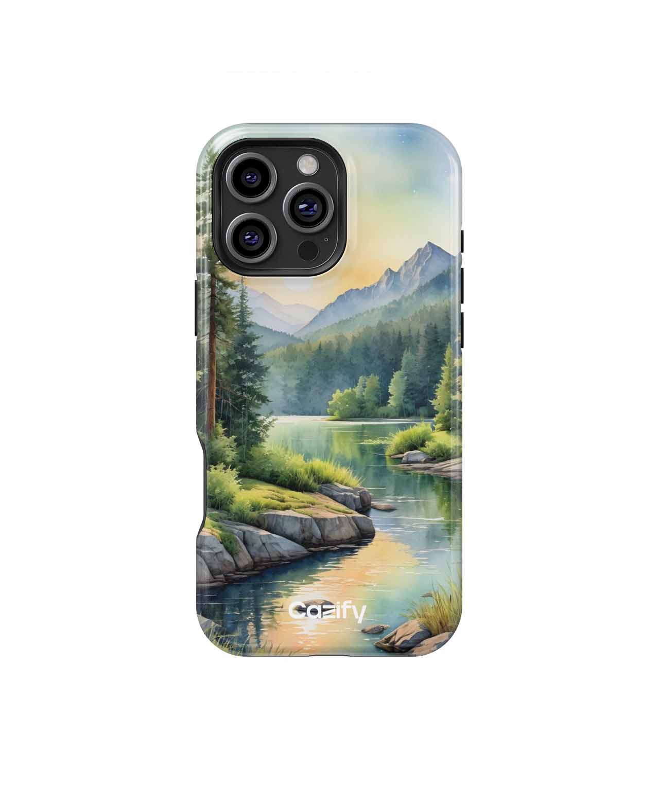 Nature's Serene Sunset Reflection iPhone case Case Cazify - Delivery Canada