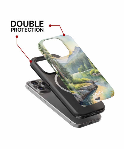 Nature's Serene Sunset Reflection iPhone case Case Cazify - Delivery Canada