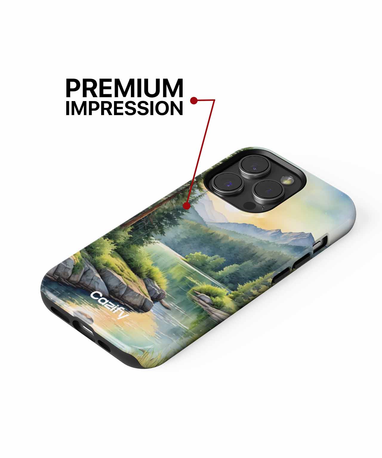 Nature's Serene Sunset Reflection iPhone case Case Cazify - Delivery Canada