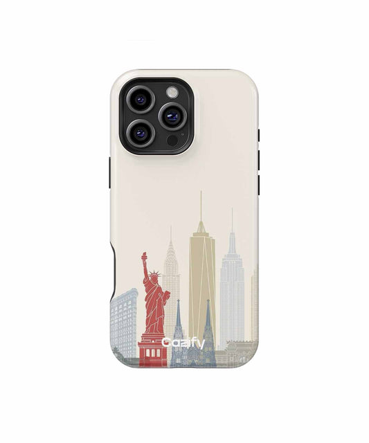 New York Landmarks in Harmony iPhone case Case Cazify - Delivery Canada