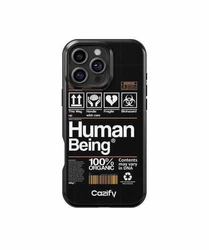 Organic Human Being Caution Labels iPhone case Case Cazify - Delivery Canada
