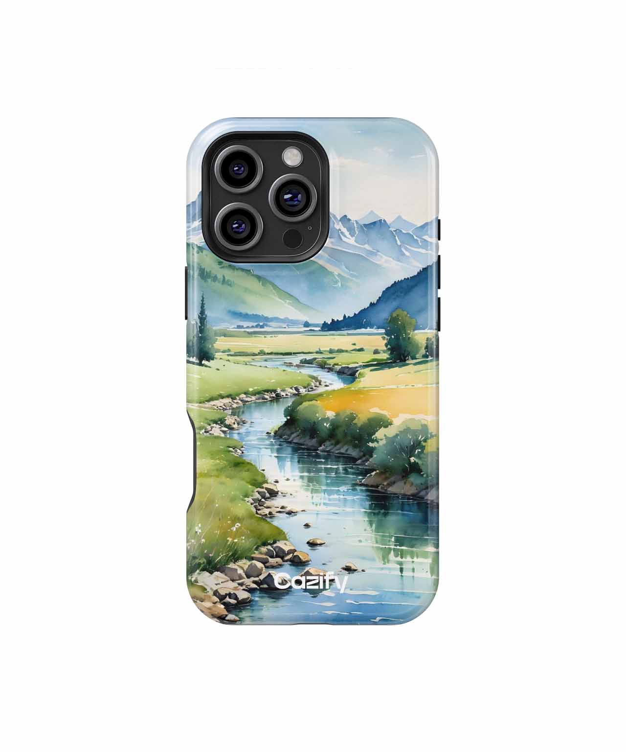 Peaceful Mountain Stream View iPhone case Case Cazify - Delivery Canada