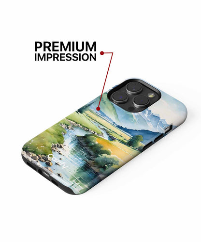 Peaceful Mountain Stream View iPhone case Case Cazify - Delivery Canada