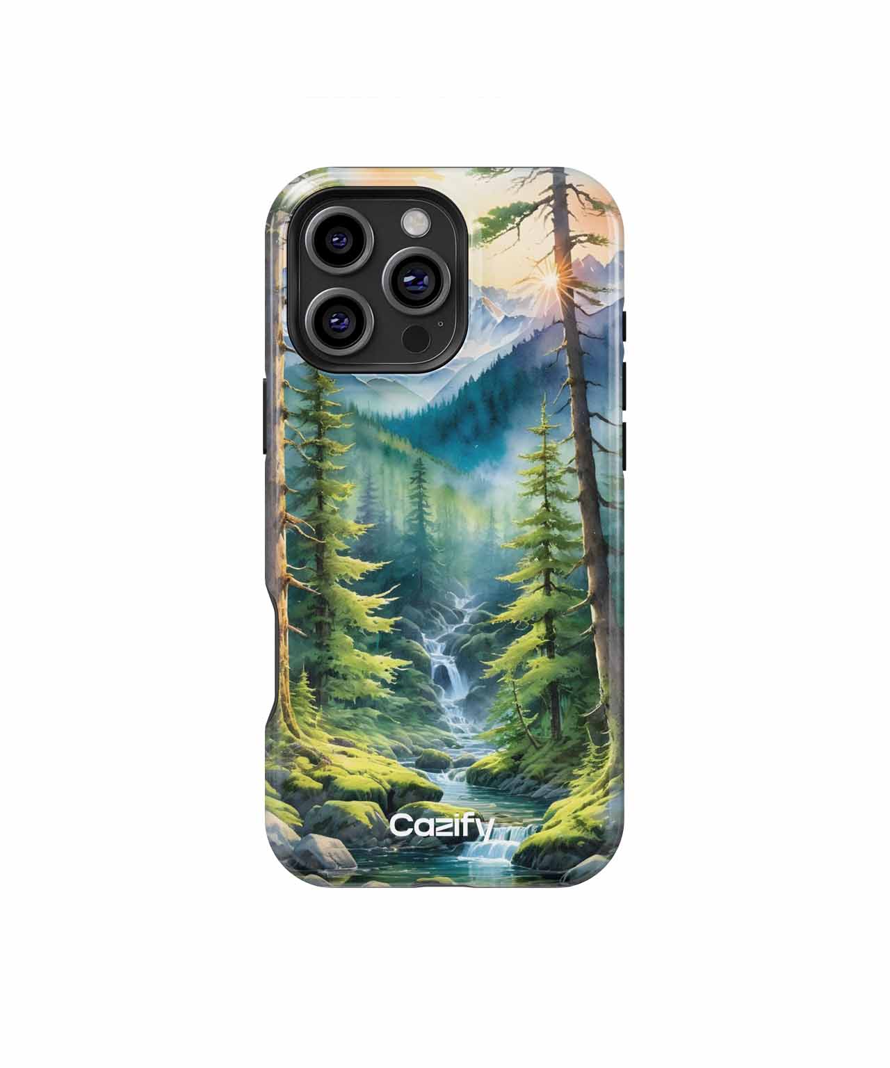 Peaceful Nature Retreat with Flowing Stream iPhone case Case Cazify - Delivery Canada