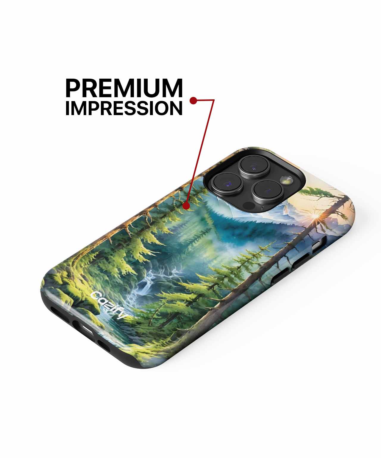 Peaceful Nature Retreat with Flowing Stream iPhone case Case Cazify - Delivery Canada