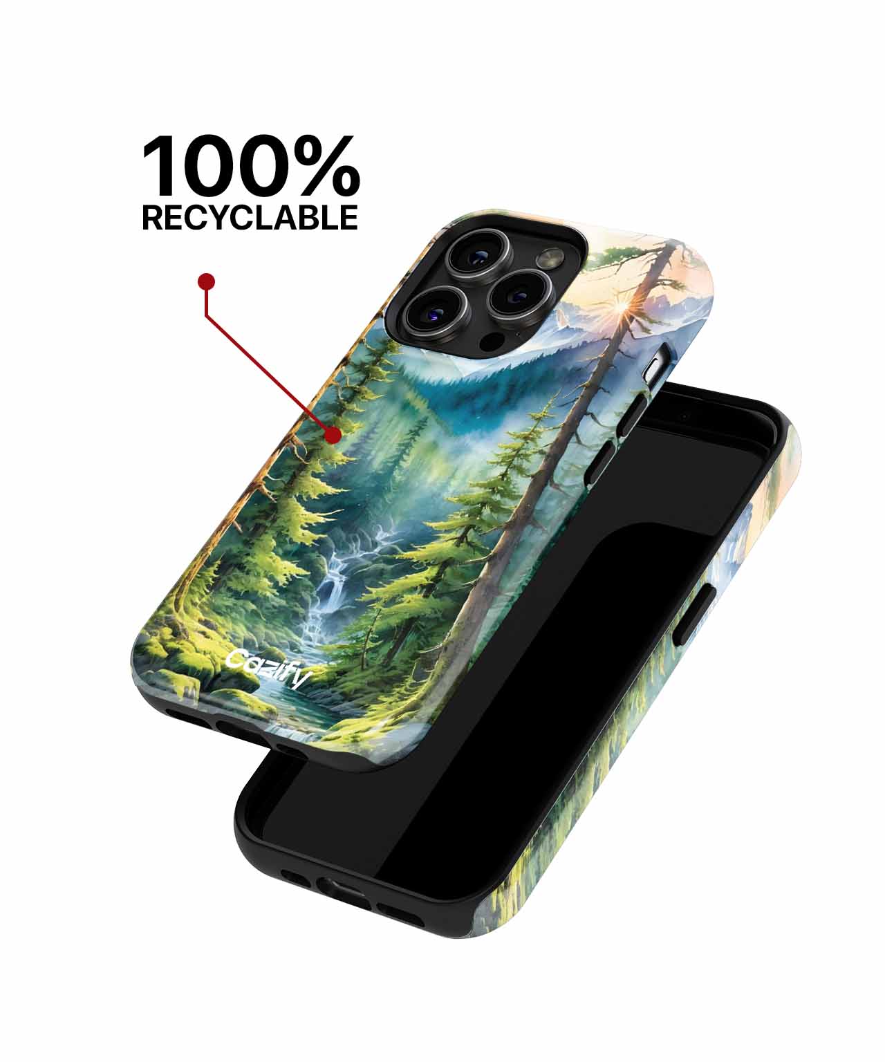 Peaceful Nature Retreat with Flowing Stream iPhone case Case Cazify - Delivery Canada